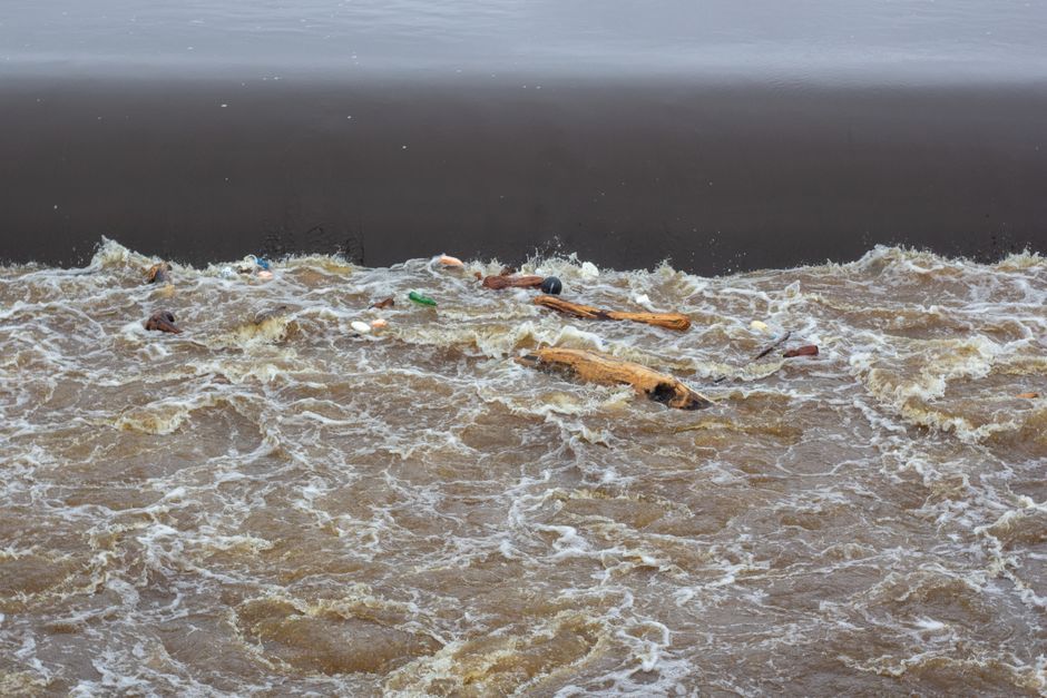 Wales river pollution warning environment UK