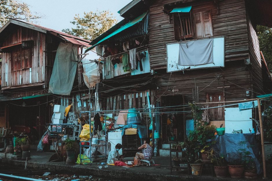 Bangkok street community Thailand