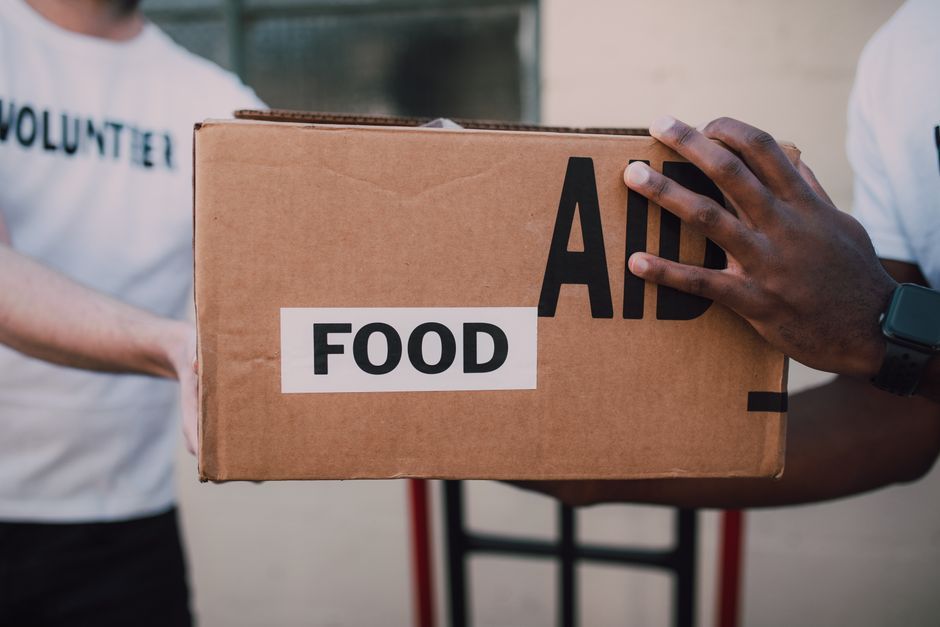 Thai charity food distribution volunteer flood victims