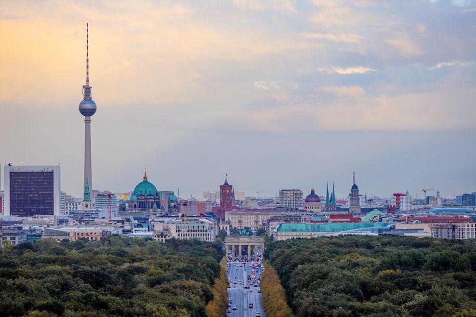 Berlin Germany cityscape street view