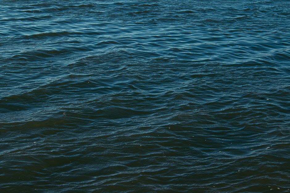 ocean waves surface calm water blue
