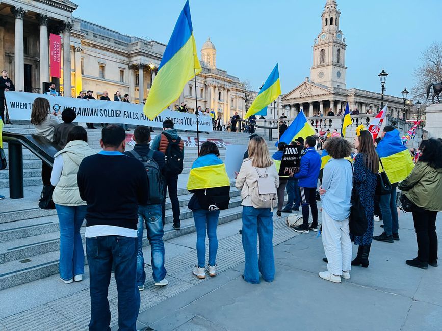 British green party banner protest meeting