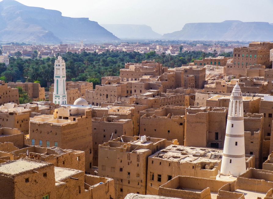 Yemen Sanaa city landscape conflict