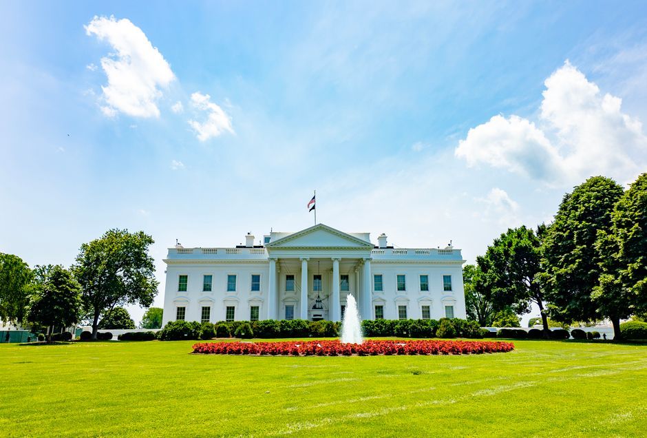 White House Washington DC exterior daytime