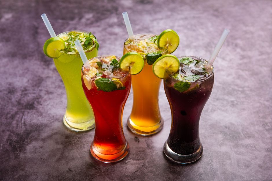 Thai herbal drink refreshing ice
