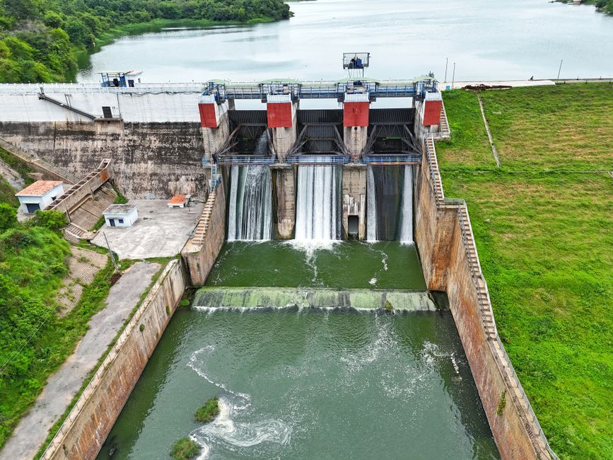 Thailand water sluice gate canal
