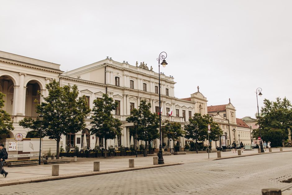 Warsaw Poland old town European street architecture