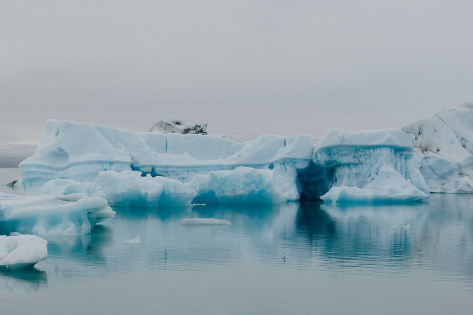 Arctic ocean ice landscape cold weather