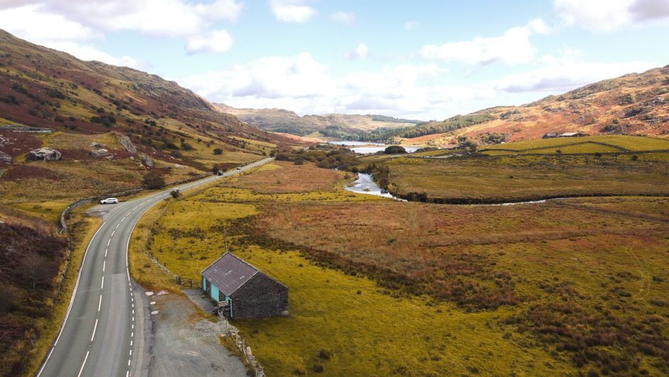UK countryside remote valley landscape UK