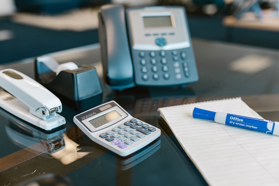 satellite communication technology office desk workspace