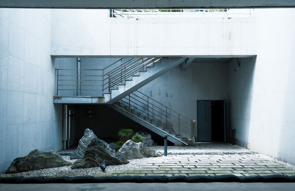 interior courtyard void stairs architecture