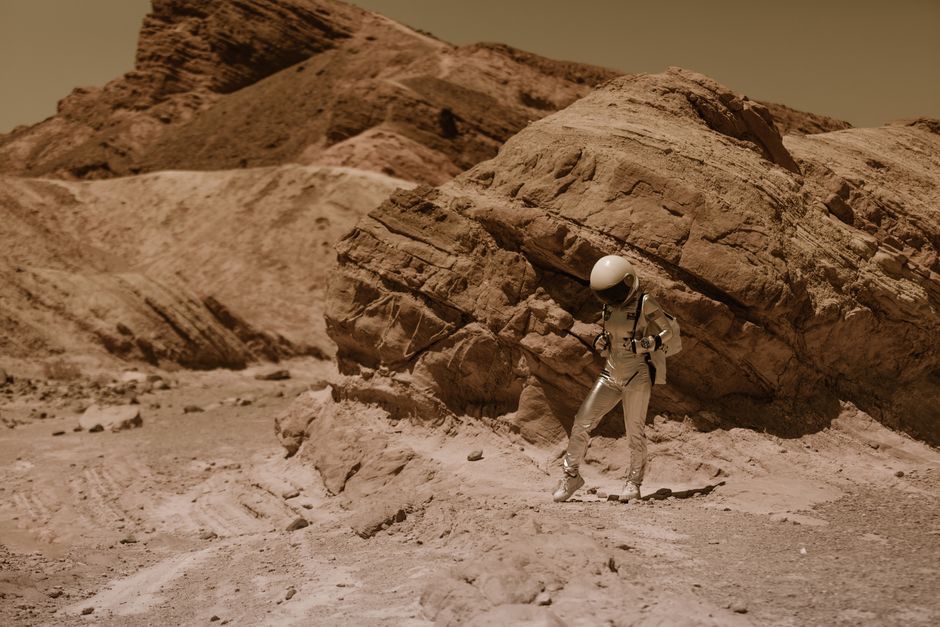 futuristic mars habitat interior design