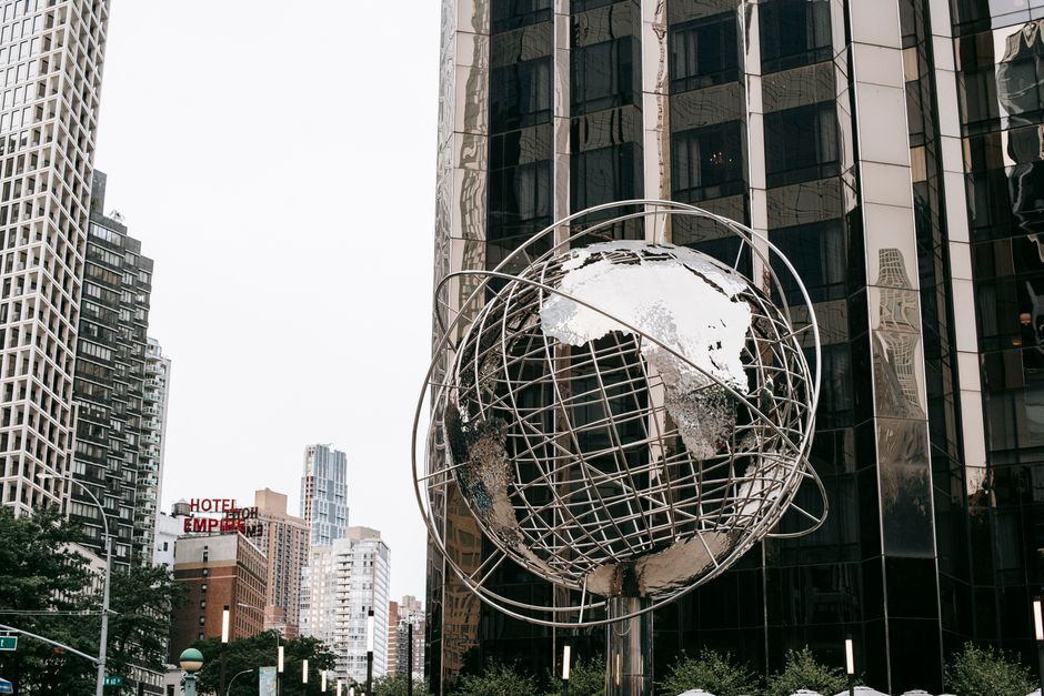 Manhattan New York City street hotel exterior