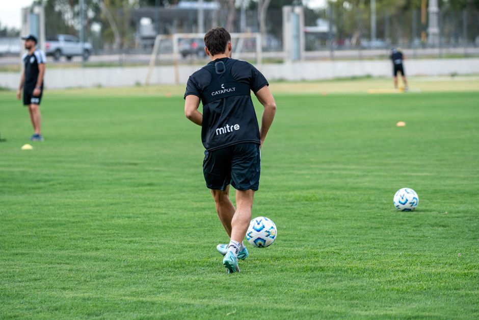 English professional football training session pitch