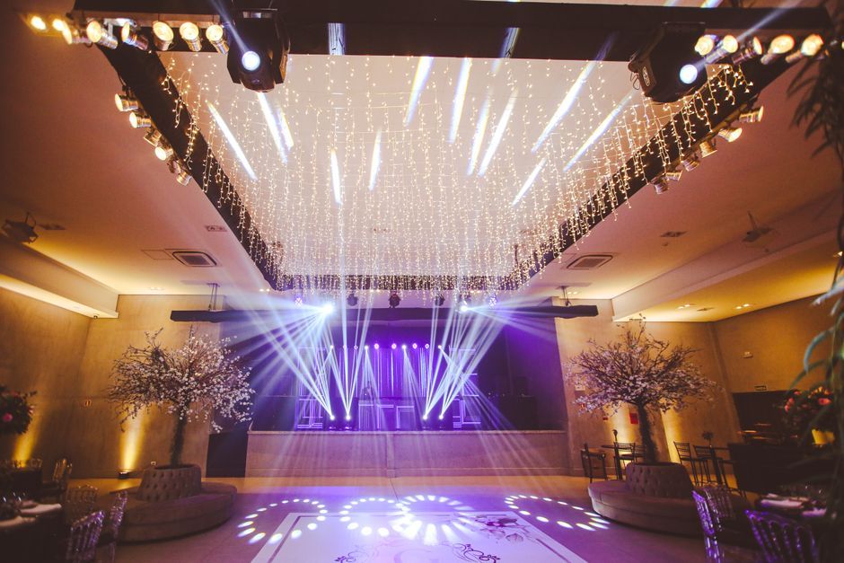 empty modern discotheque interior design light