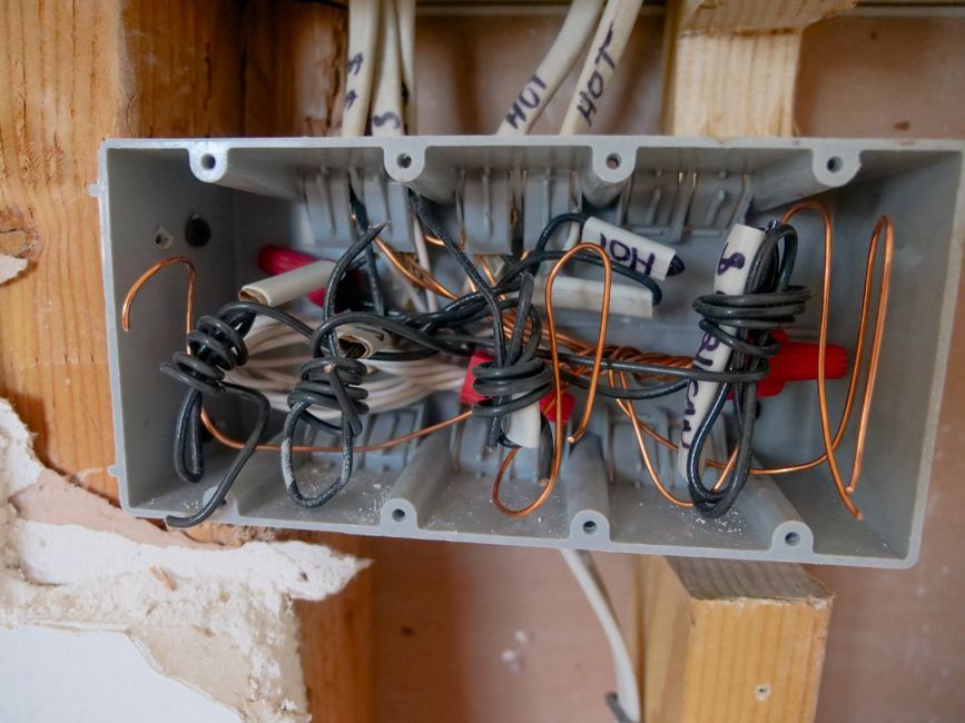modern house electrical panel wiring garage