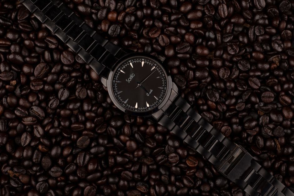luxury minimalist wristwatch design object