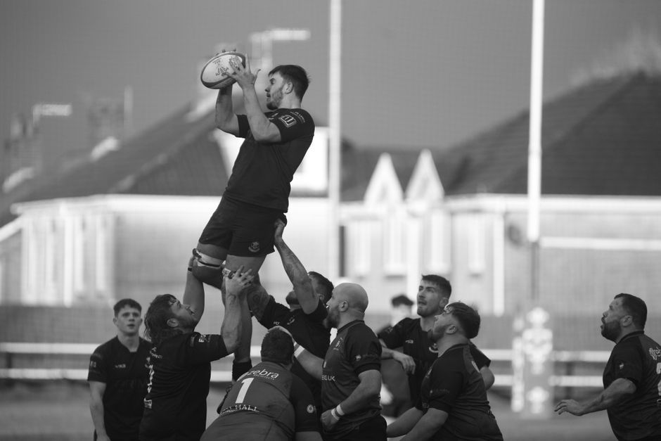 rugby union match stadium floodlights