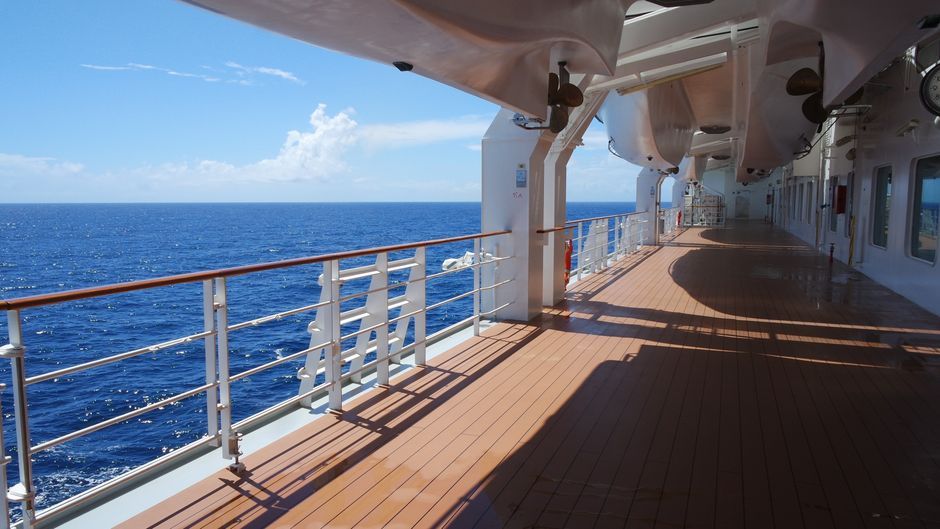 cruise ship deck vacation