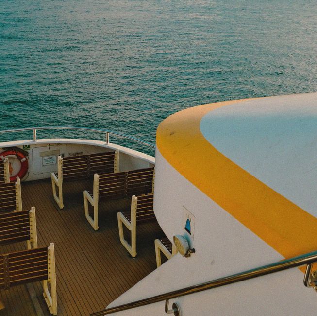 cruise ship deck ocean view