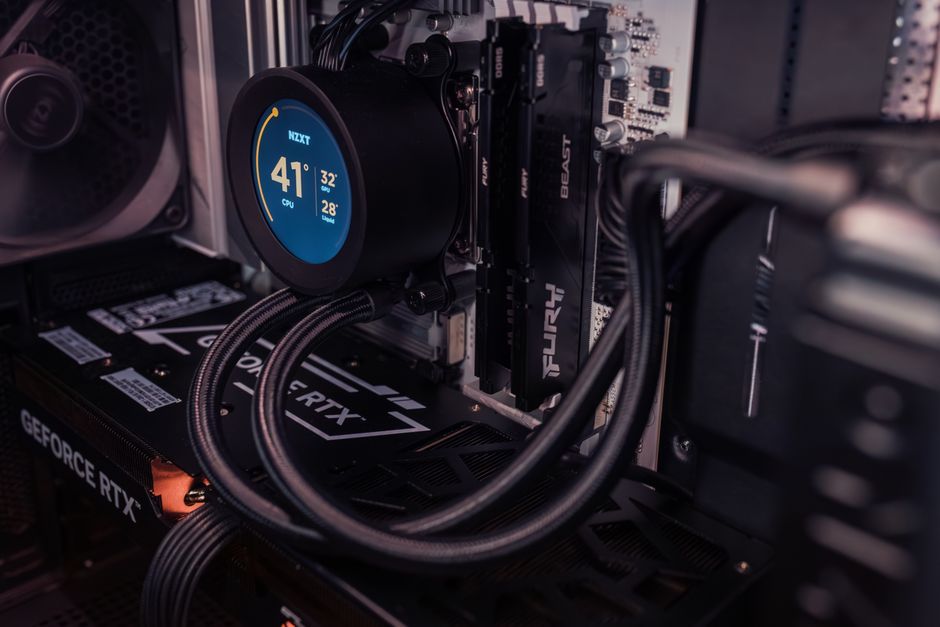high end computer gaming hardware processor close up