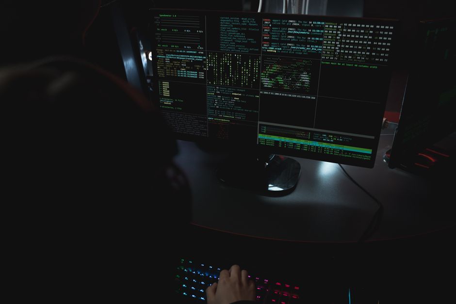 computer code programming screen security technology