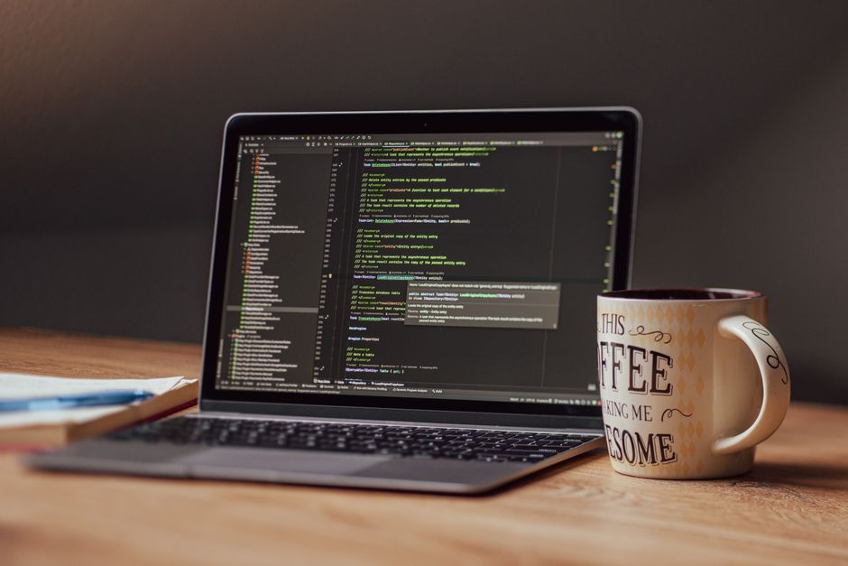 software development code engineer office desk