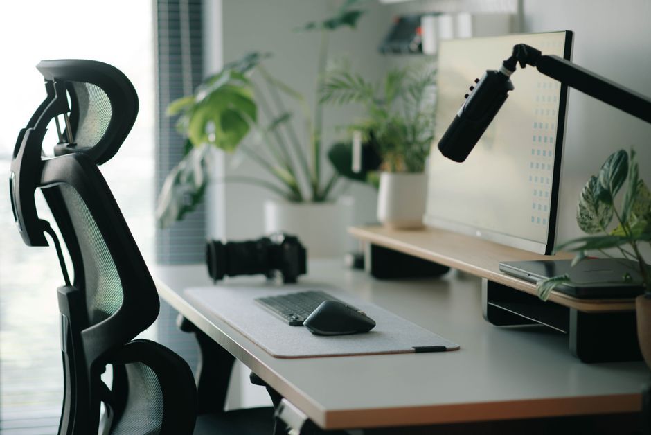 modern ergonomic office chair close up