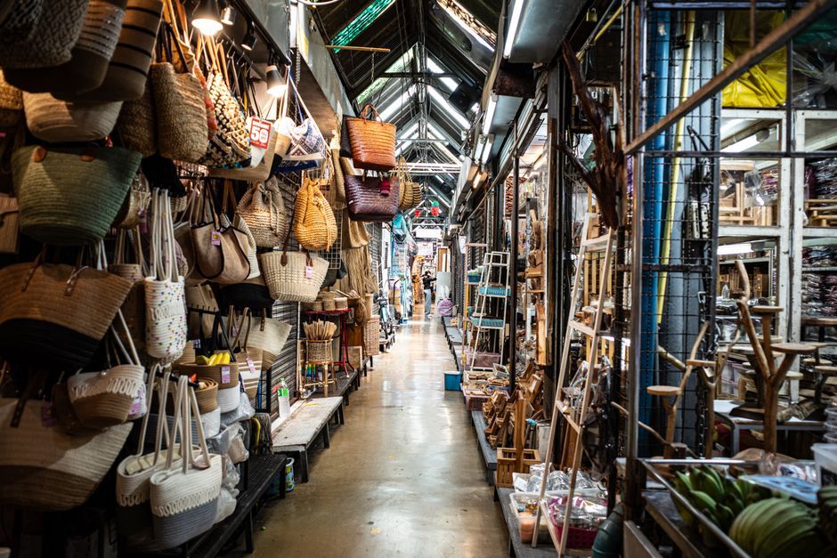 Thailand OTOP local handicraft market stall