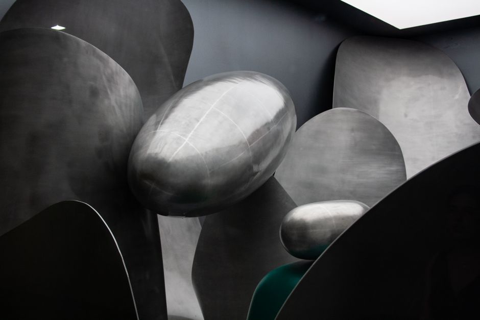 modern design exhibition industrial metal structure architecture interior