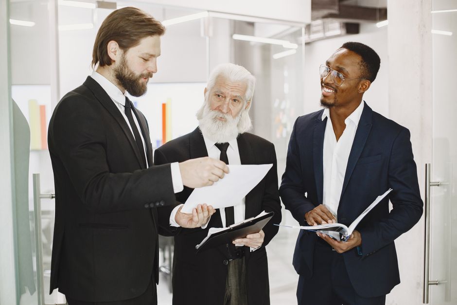 modern business meeting corporate strategy