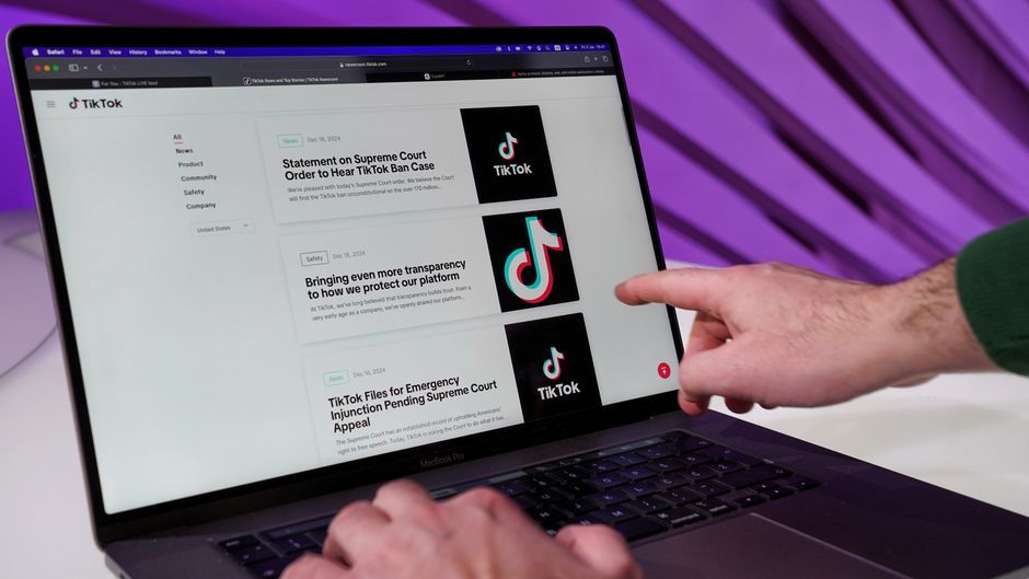 computer browser application interface
