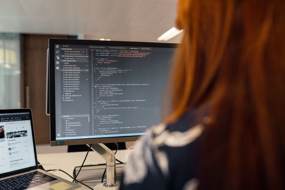software engineering code workspace monitor screen