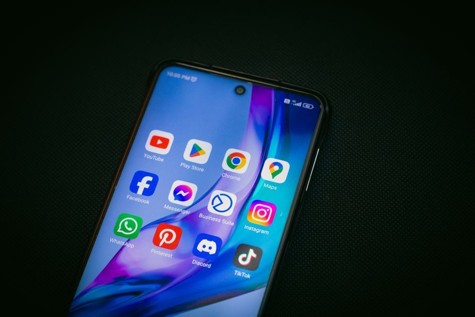 modern smartphone app store interface digital screen
