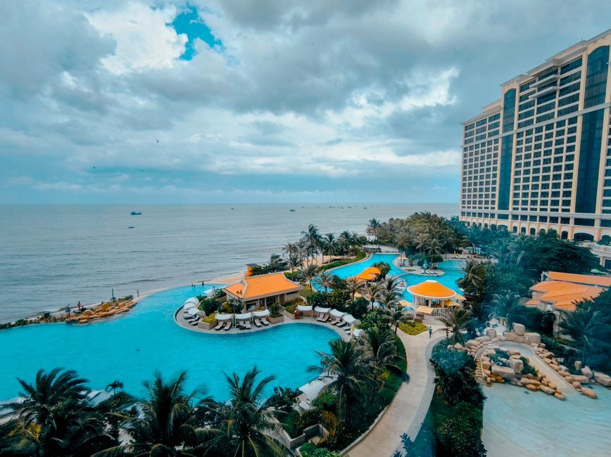 Vietnam resort island hotel building exterior daylight
