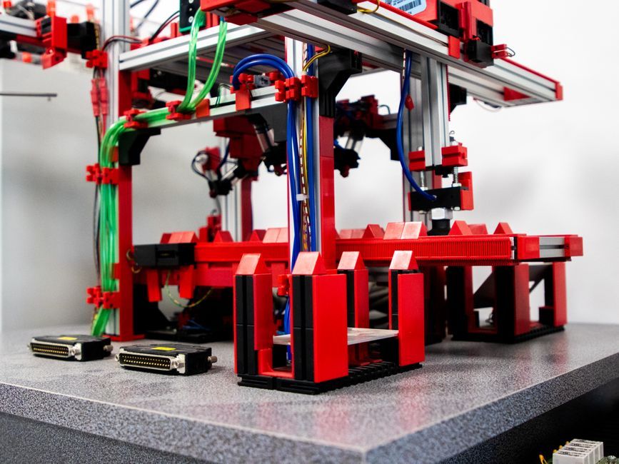 robotic arms server cables testing facility