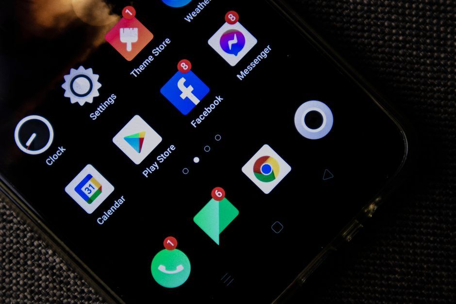 smartphone mobile app interface screen no logo