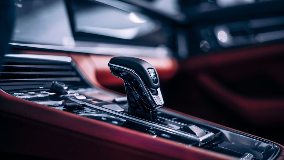 Porsche luxury car interior dashboard
