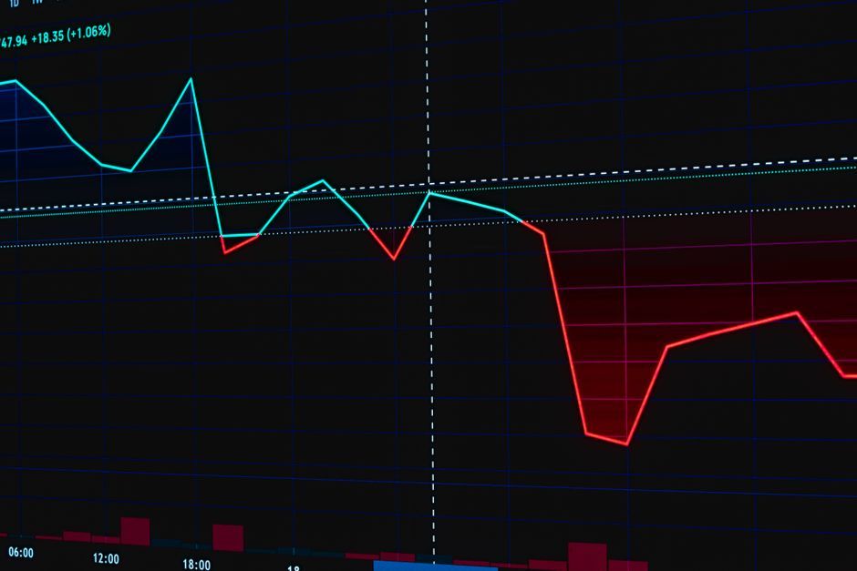 stock market financial chart growth