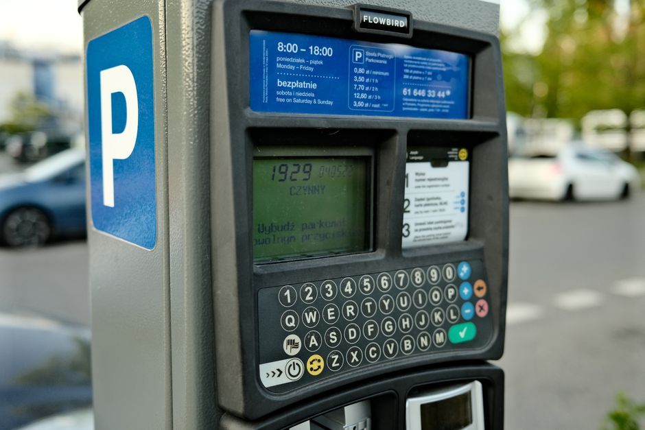 UK car park sign parking meter