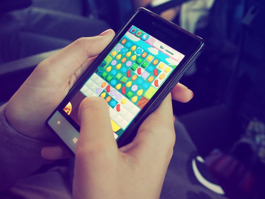 colorful mobile game digital tablet interface screen