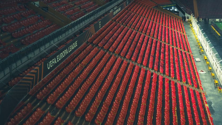 soccer match stadium empty seats
