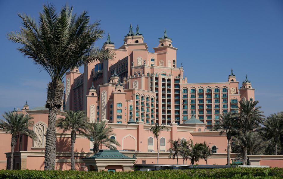 United Arab Emirates luxury hotel mountain resort exterior