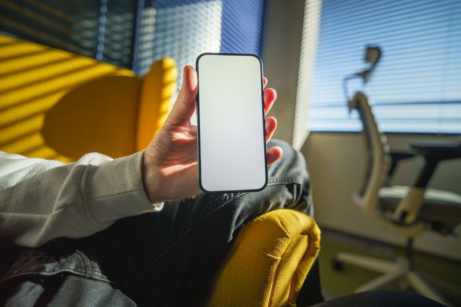 smartphone app interface design mockup