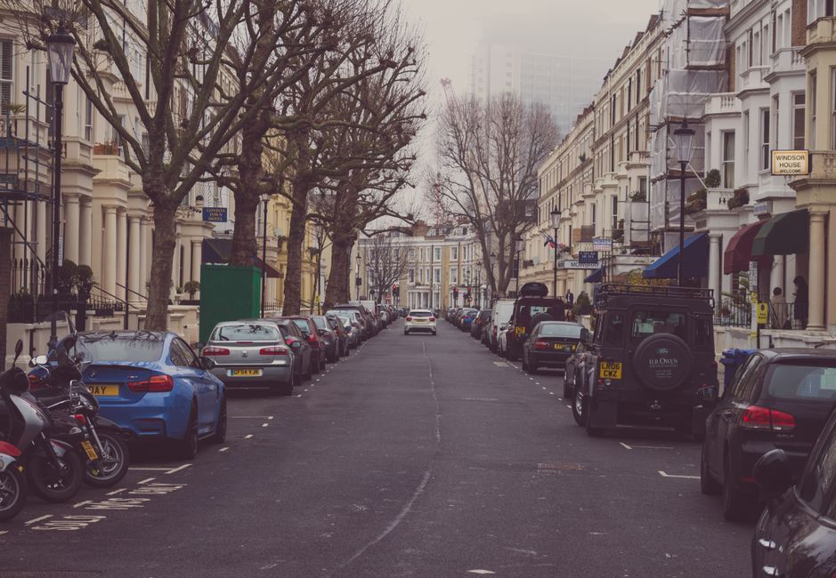 London urban residential street