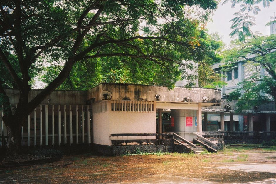 Thailand university campus building exterior cabin forest