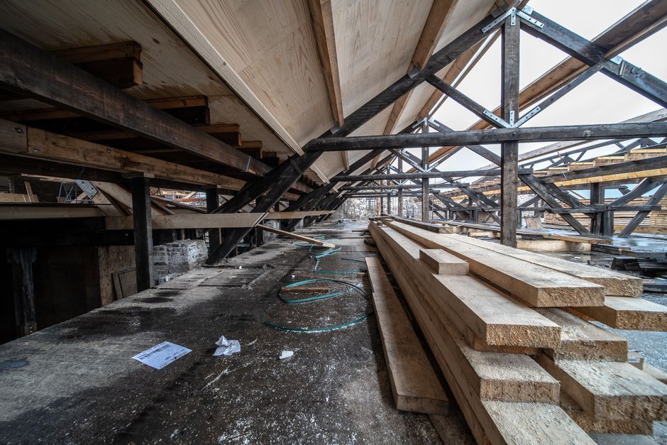 timber structure highrise building interior