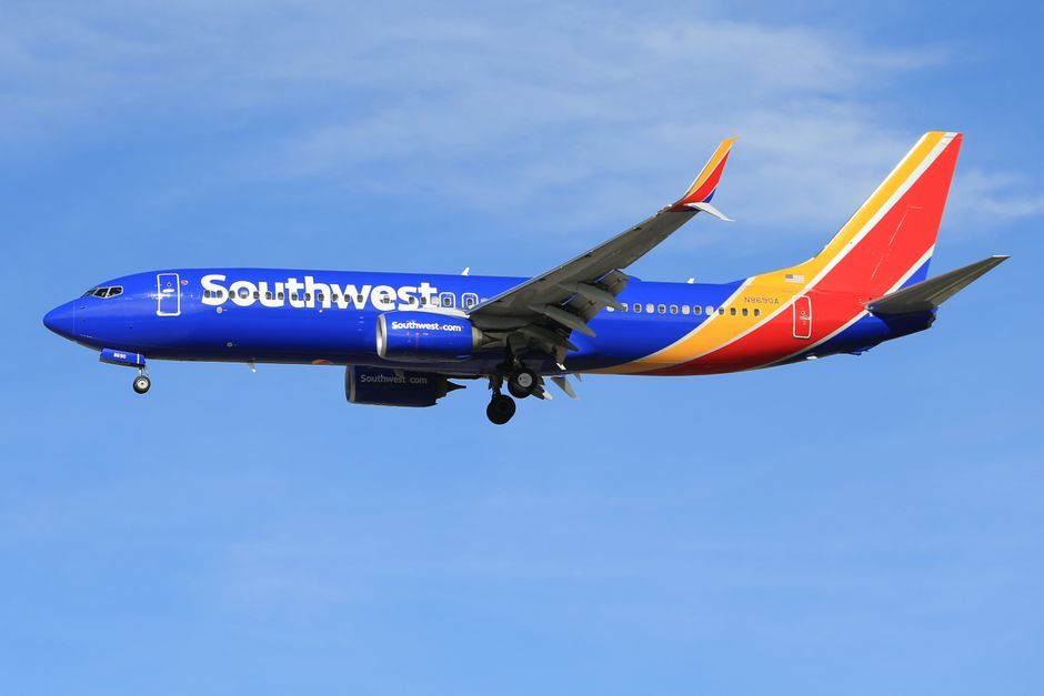 southwest airlines plane