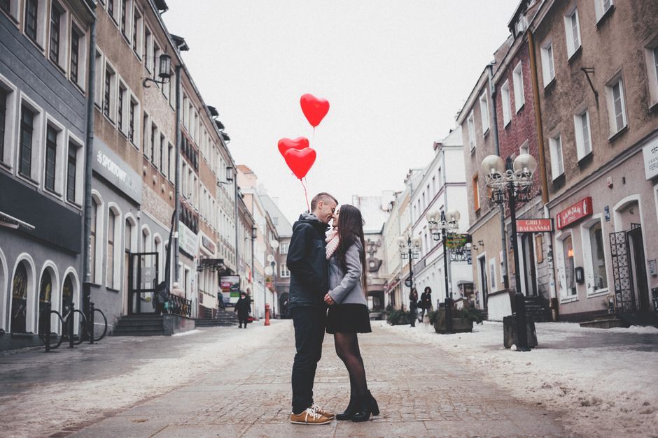 Instagram post romantic couple
