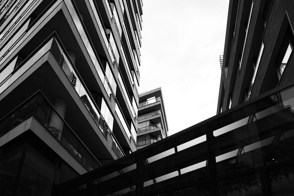 modern contemporary art installation building facade London UK